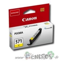 Canon CLI-571Y - Cartouche d'encre Canon numero 0388C001 jaune - capacité simple