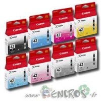 Canon CLI-42 - Pack de 8 cartouches d'encre Canon CLI-42 noir et couleurs