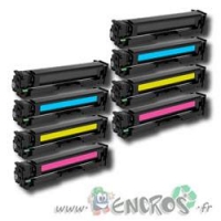 Lot de 4 toner compatibles HP 201X X2