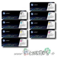 HP 201A - Lot de 4 toner HP 201A x2