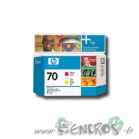 HP 70 - Tete d'impression Magenta / Jaune C9406a