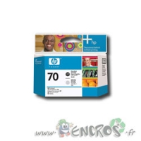 HP 70 - Tete d'impression Noir Photo / Gris Clair C9407a