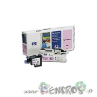 HP 83 - Tete d'impression HP 83 C4865A Magenta Photo + Nettoyeur HP