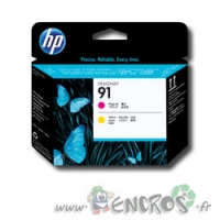HP 91 - Tete d'impression HP 91 Magenta et jaune