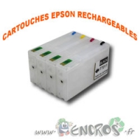 Pack de 4 Cartouches Rechargeables Vides EPSON T7011-T7014