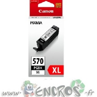 Canon PGI-570PGBK XL - Cartouche d'encre Canon numero 0318C001 Noire pigmentée - Capacité Large