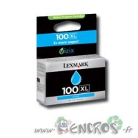 Lexmark 100XL - Cartouche d'encre Lexmark numero100 XL 14N0900E cyan