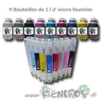 Pack de 9 Cartouches Rechargeables EPSON T8041-T8049