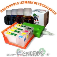 Pack de 4 Cartouches Rechargeables Lexmark 100 + Resetter