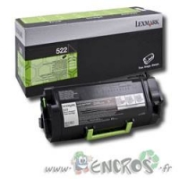 Lexmark 522  - Toner  LEXMARK 52D2000 Noire