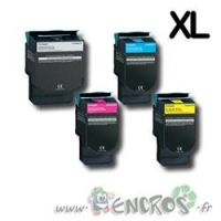 Pack Lexmark C540N Originale Grande capacite - Pack Toner Lexmark Original clone