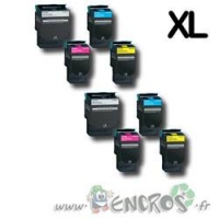 Pack Lexmark C540N Originale Grande capacite - Pack Toner Lexmark Original x2