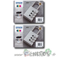 Epson T3586 - Pack de 4 Cartouches d'encre Noir et Couleurs x2