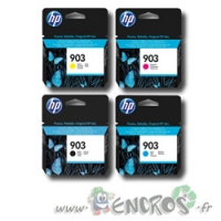 Pack HP 903 - Pack de Cartouches d'encre HP 903 Couleurs et Noire