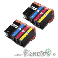Pack HP 934XL et 935XL - Cartouches Compatibles HP n°934XL - 935XL x2