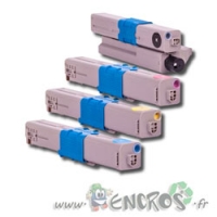 Okidata C332 - Pack Toner Compatible Okidata 46508709 à 46508712