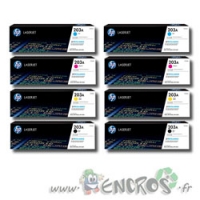 Pack Toner HP 203A Couleur Et Noir Capacité Simple x2