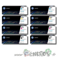 Pack Toner HP 203X Couleur Et Noir Grande Capacité x2