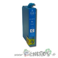 Epson T3472 - Cartouche Compatible XL Epson T3472 cyan