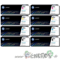 Pack HP 205A - Pack Toner HP 205A Noir Et Couleurs x2