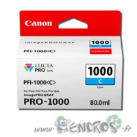 Canon PFI-1000C - Cartouche d'encre Canon PFI-1000C Cyan