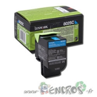 Lexmark 802SC - Toner Lexmark 80C2SC0 Cyan Grande Capacité