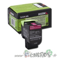 Lexmark 802SM - Toner Lexmark 80C2SM0 Magenta Grande Capacité