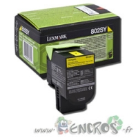 Lexmark 802SY - Toner Lexmark 80C2SY0 Jaune Grande Capacité