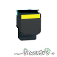 Toner Compatible Lexmark 80C2HC0 Jaune Grande Capacité