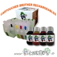 Pack de 4 Cartouches Rechargeables Brother LC3217