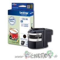 Brother LC22UBK - Cartouche d'Encre Brother LC22UBK Noire XL