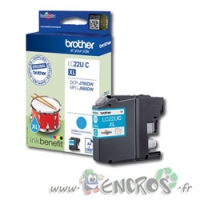 Brother LC22UC - Cartouche d'Encre Brother LC22UC Cyan XL