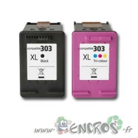 HP 303XL - Pack Cartouches Compatibles HP 303XL Tricolore Et Noire