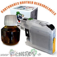 Kit Cartouche Rechargeable BROTHER LC22UY Jaune