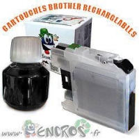 Kit Cartouche Rechargeable BROTHER LC22UBK Noir