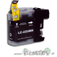 Brother LC22UBK - Cartouche Compatible Brother LC22UBK Noire XL
