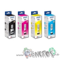 Pack Bouteilles d'Encre Epson 102 Noire Et Couleurs