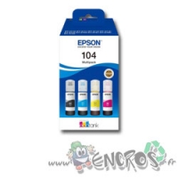 Pack Bouteilles d'Encre Epson 104 Noire Et Couleurs