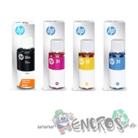 Pack Bouteilles d'Encre HP 32XL Et HP 31 Noir Et Couleurs