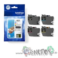 Pack Cartouches d'Encre BROTHER LC421 Noire Et Couleurs