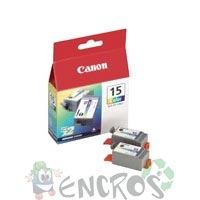 Canon BCI-15 C - Cartouche d'encre Canon BCI-15C couleur x2