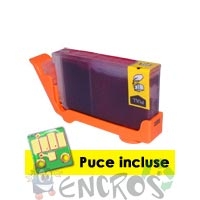 Cartouche d'encre compatible magenta AVEC PUCE CLI-8M