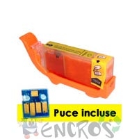 Cartouche compatible AVEC PUCE CLI-521Y