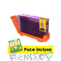 Cartouche d'encre compatible photo magenta AVEC PUCE equivalente