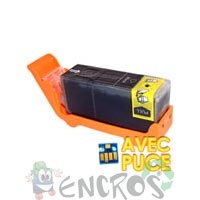 Cartouche d'encre compatible noir AVEC PUCE PGI-525PGBK