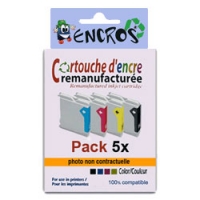 PRIX KO : pack de 5 cartouches compatibles noirs et couleur equi