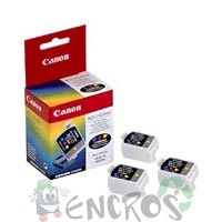 Canon BCI-11 C - Cartouche d'encre Canon BCI-11C couleur x3