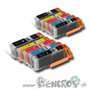 Pack Canon PGI-570 et CLI-571 Compatible - Cartouches d'encre Canon X5  - Grand capacité X2