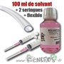 Kit 2 Seringues de 5ml + Flexible de 3cm + solvant