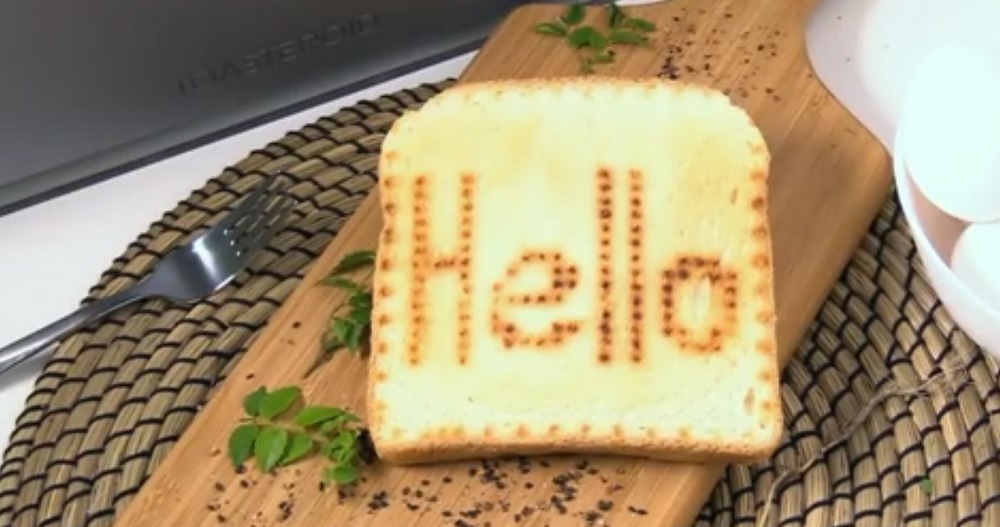 Insolite, imprimez vos tranches de pain grillé